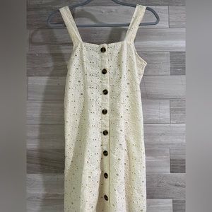 American Eagle Cream Floral Dress (never worn)